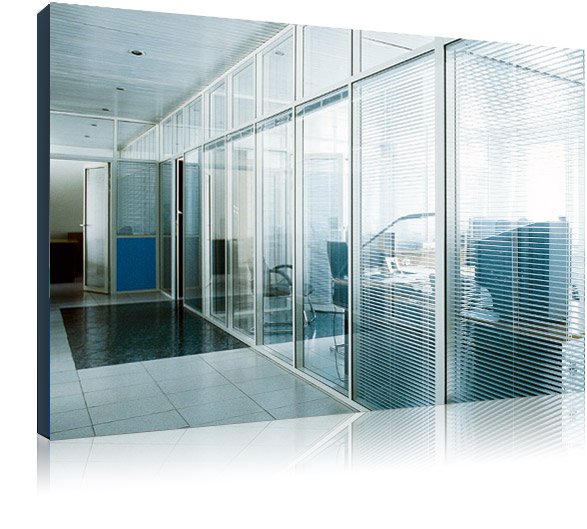 Офисные перегородки с жалюзи